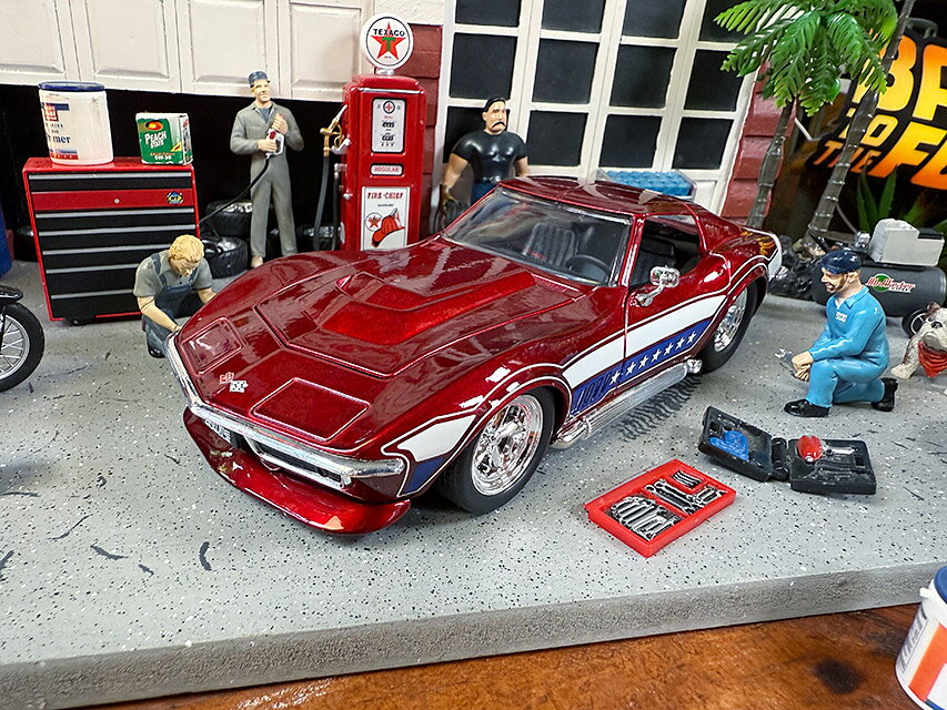 楽天市場】シボレー コルベットスティングレイ ミニカー 1／24の通販