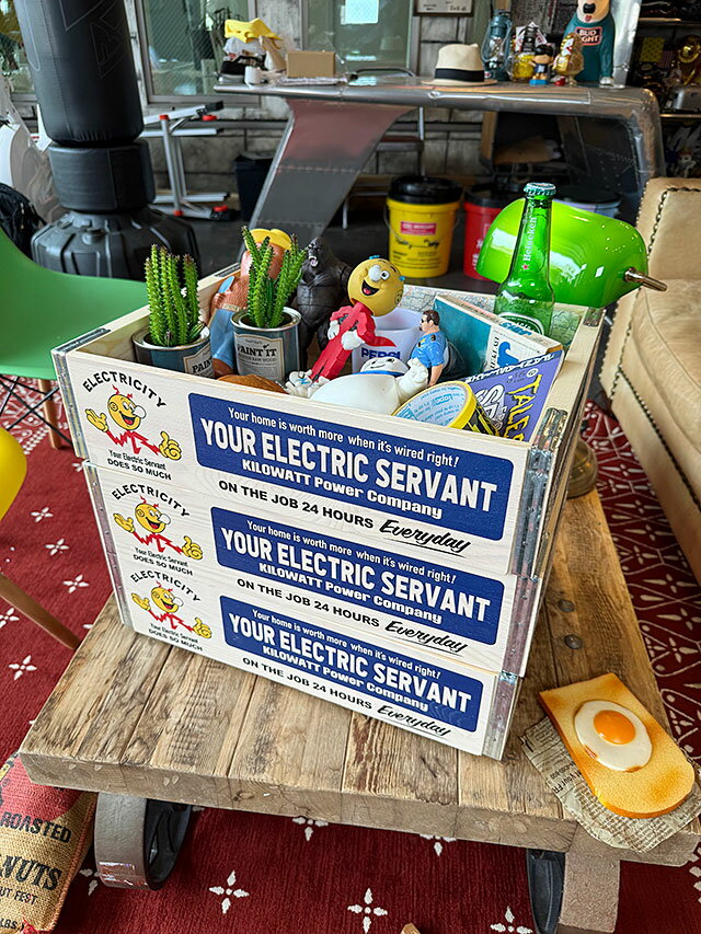 レディキロワット ウッドクレート ソーダ木箱 （3個セット） アメリカン雑貨 アメリカ雑貨 グッズ おしゃれ ショップインテリア