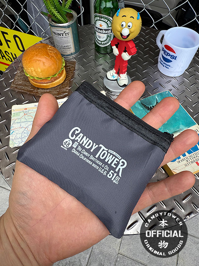 乐天商城 - キャンディタワー　オフィシャル　メッシュポーチ　アメリカン雑貨　アメリカ雑貨　グッズ アメカジ　カジュアル　おしゃれ　かっこいい　ミニポーチ　ガジェットケース　小銭入れ　コインケース　ミニサイフ