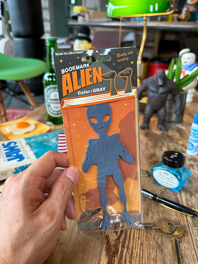 ダルトン エイリアン ブックマーク (グレー) アメリカン雑貨 アメリカ雑貨 グッズ おしゃれステーショナリー おしゃれ文房具 文具 ショップインテリア