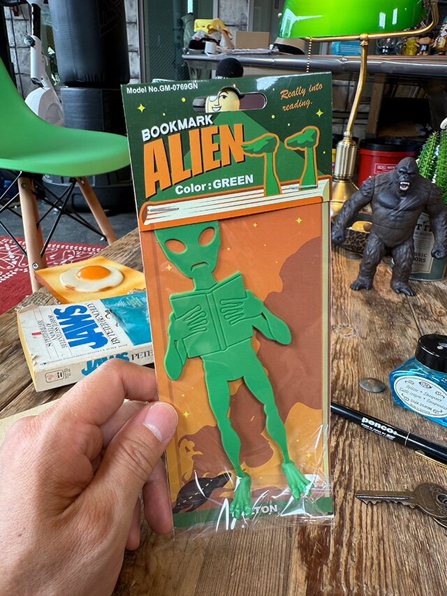 ダルトン エイリアン ブックマーク (グリーン) アメリカン雑貨 アメリカ雑貨 グッズ おしゃれステーショナリー おしゃれ文房具 文具 ショップインテリア