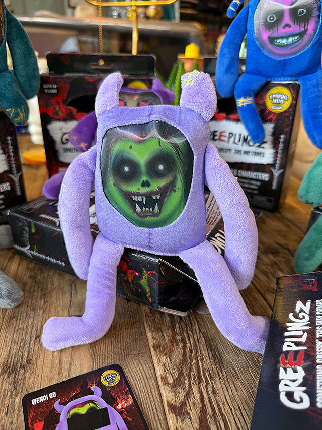 【2025年1月ロンドンのトイフェアーでベストトイアワード獲得】　グリープズ　レンチキュラーフェイス　ホラープラッシュ　（Sサイズ/バイオレット）　ぬいぐるみ　コレクターズカード付き　アメリカン雑貨　アメリカ雑貨　GLZ4943　Greepz　Wendi Go　オシャレ