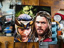 ソー & ロキ & ハルク ポップアートフレーム #143 マーベル アベンジャーズ MARVEL マーヴェル アメリカン雑貨 アメリカ雑貨 グッズ おしゃれ ショップインテリア