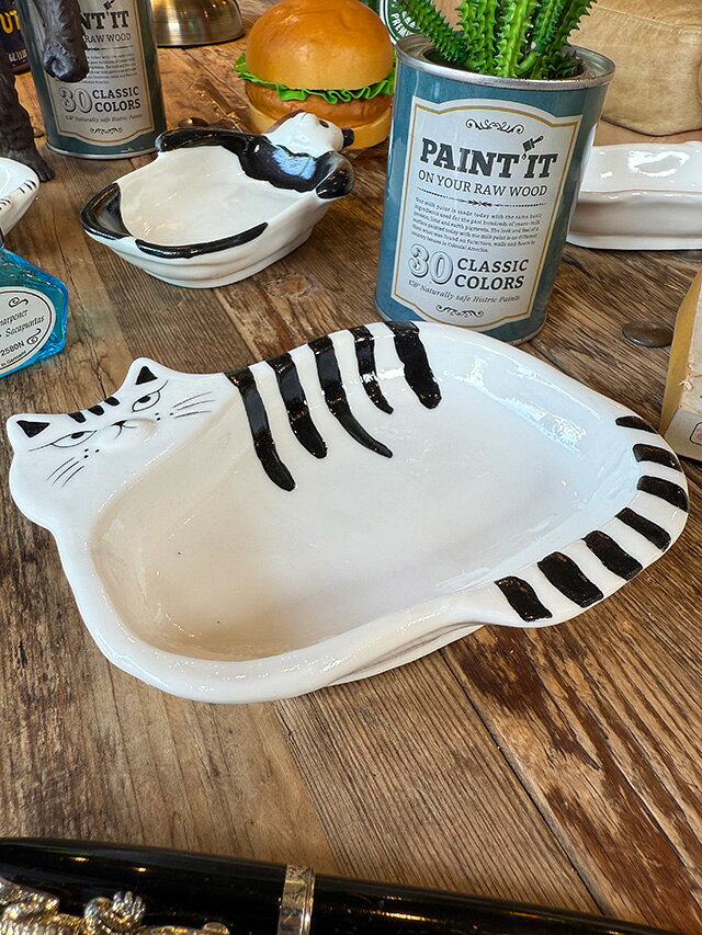 アニマル　モチーフ　トレイ　（キャット）　シナリー　ネコ　単品　アメリカン雑...