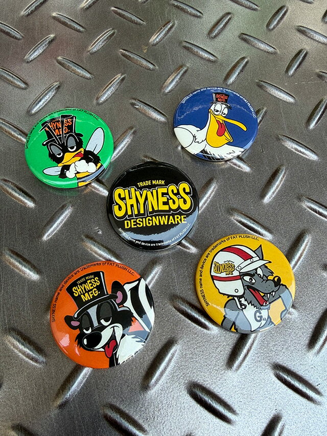シャイネス　バッジコレクション　（5個セット）　缶バッジ　カンバッジ　アメリカン雑貨　アメリカ雑..