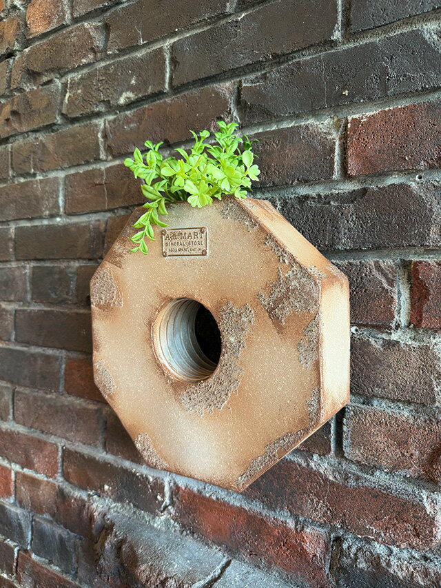 巨大ナット 壁掛け プランター アメリカン雑貨 アメリカ雑貨 ガレージ雑貨 ガレージング雑貨 ショップインテリア ガーデニンググッズ ガーデニング雑貨 グリーンインテリア エクステリア 庭 おしゃれ