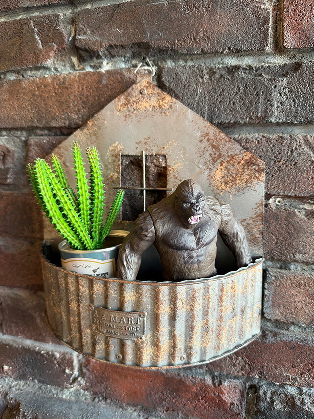 ジャンクヤード 廃墟工場 壁掛け プランター アメリカン雑貨 アメリカ雑貨 ガレージ雑貨 ガレージング雑貨 ショップインテリア ガーデニンググッズ ガーデニング雑貨 グリーンインテリア エクステリア 庭 おしゃれ