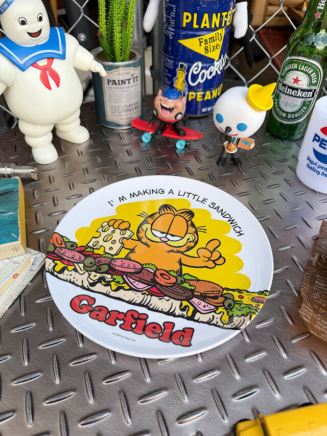 ガーフィールド　メラミンプレート　お皿　アメリカン雑貨　アメリカ雑貨　キャラクターグッズ　キャラグッ ...