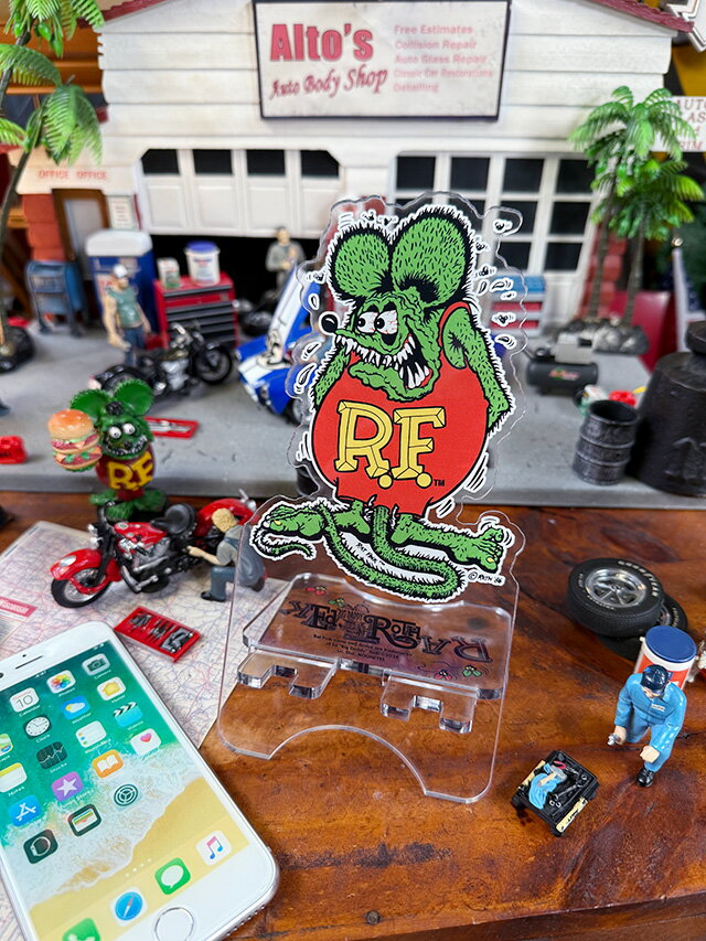 ラットフィンク　スマートフォン　アクリルスタンド　携帯スタンド　スマホスタンド　アメリカン雑貨　アメ ...