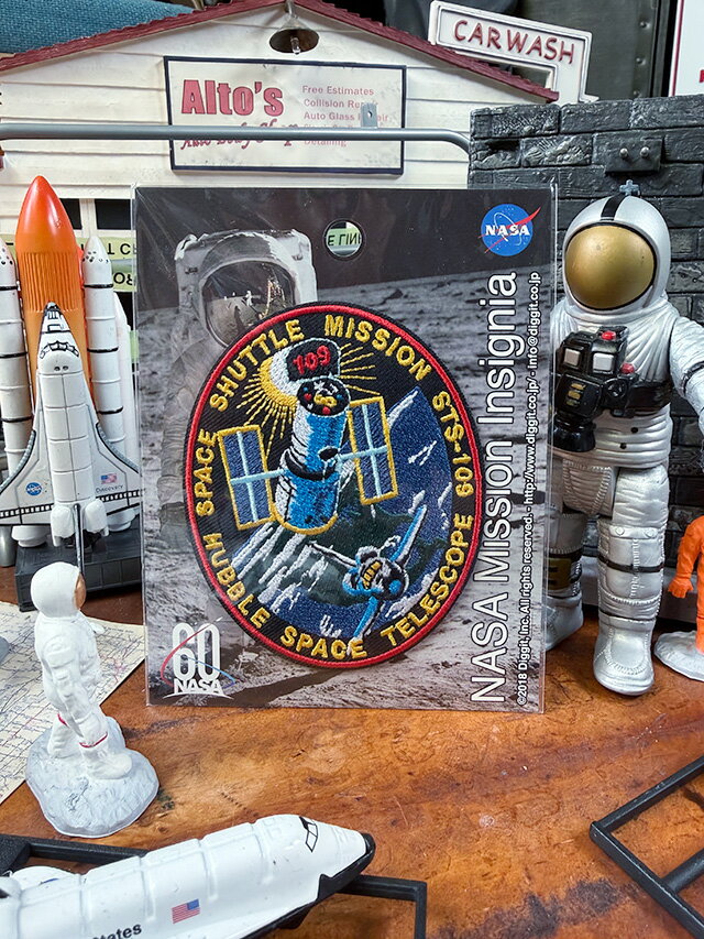 NASA　オフィシャル　ワッペン　（スペースシャトル/STS-109）　アメリカン雑貨　アメリカ雑貨　宇宙グッズ　宇宙雑貨　アメカジ　カジュアル　おしゃれ　かっこいい　アイロンワッペン　アイロンパッチ