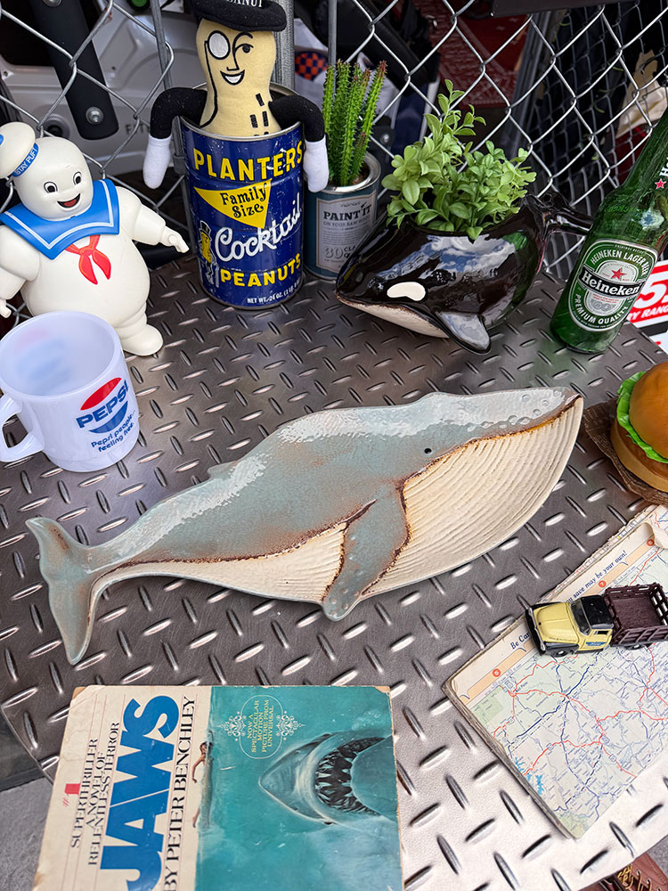 クジラ プレート くじらのお皿 陶器製 アメリカン雑貨 アメリカ雑貨 キッチングッズ キッチン雑貨 キッチン用品 おしゃれ ショップインテリア