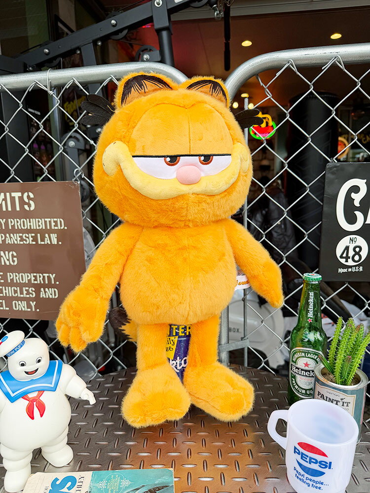 乐天商城 - ガーフィールド　ぬいぐるみ　Lサイズ　アメリカン雑貨　アメリカ雑貨　キャラクターグッズ　キャラグッズ　アメキャラ　おしゃれ　ショップインテリア