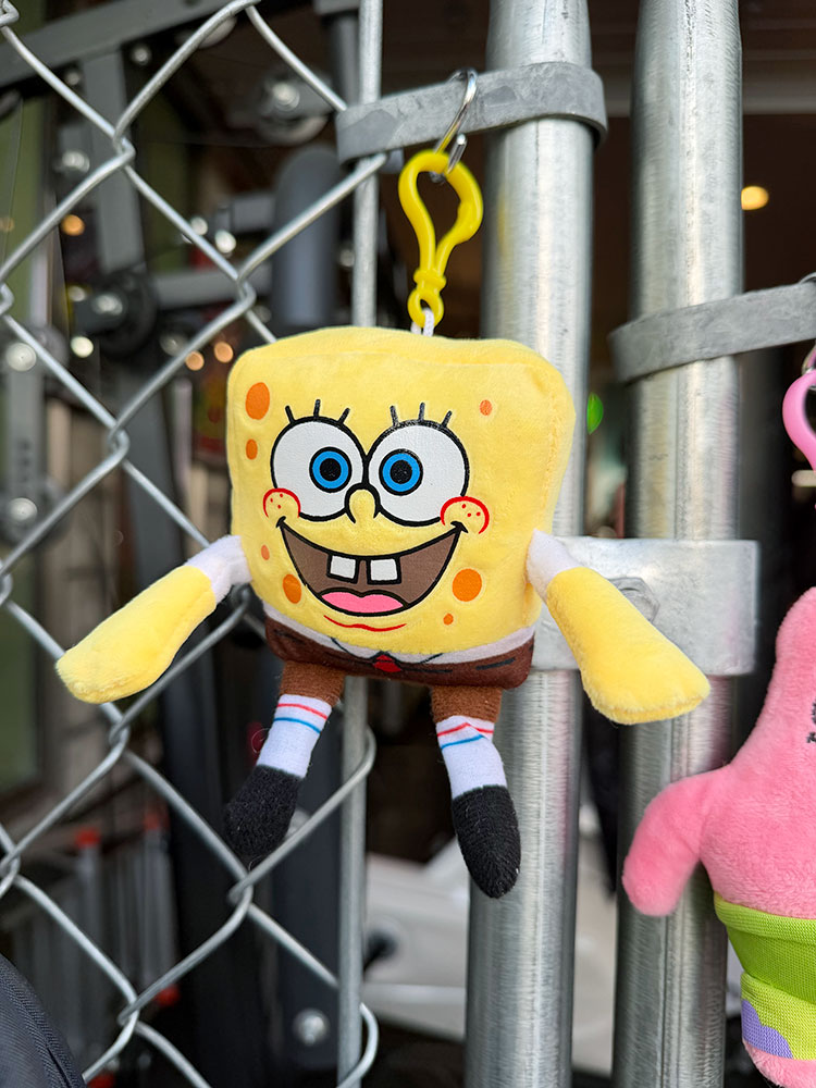 スポンジボブ ぬいぐるみ クリップキーホルダー アメリカン雑貨 アメリカ雑貨 キャラクターグッズ キャラグッズ アメキャラ おしゃれ ショップインテリア