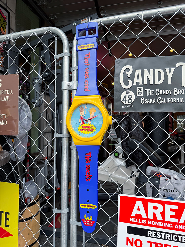 ビーバス＆バットヘッド　ビッグサイズ　ウォールウォッチ　壁掛け時計　MTV　アメリカン雑貨　アメリ..