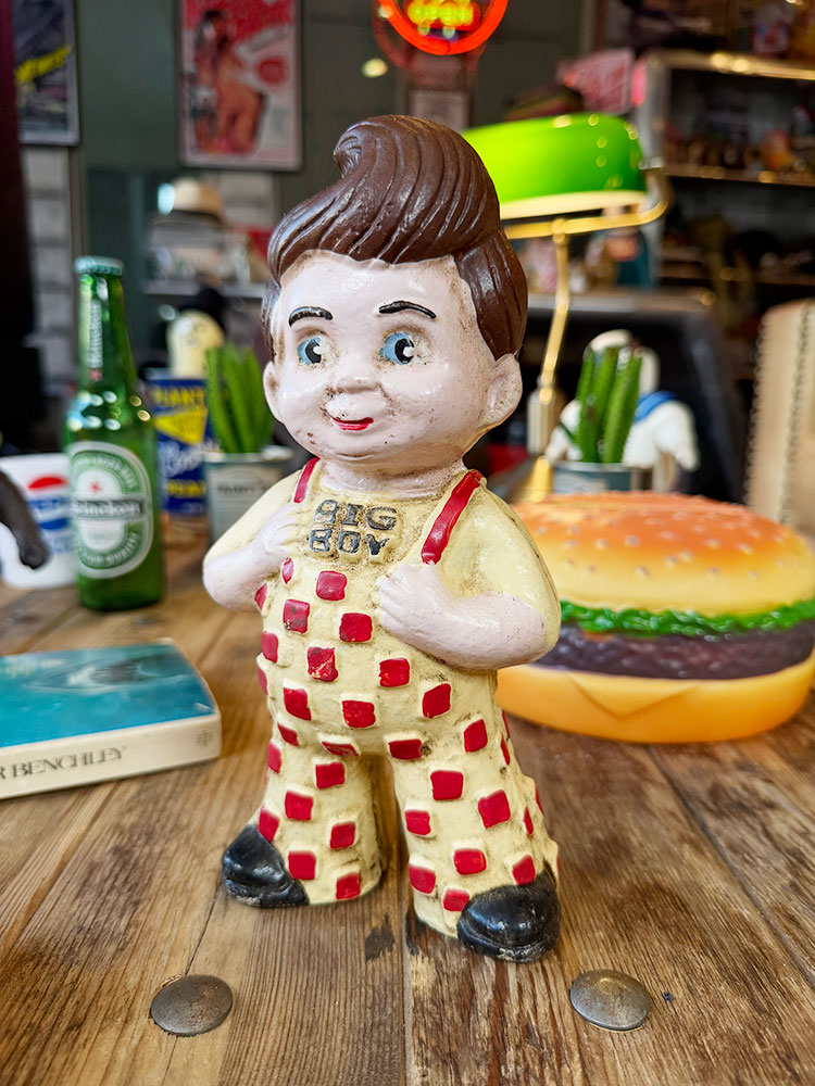 ビッグボーイ　キャストアイアン製　ヴィンテージオブジェ　アメリカン雑貨　アメリカ雑貨　カンパニーグッ ...