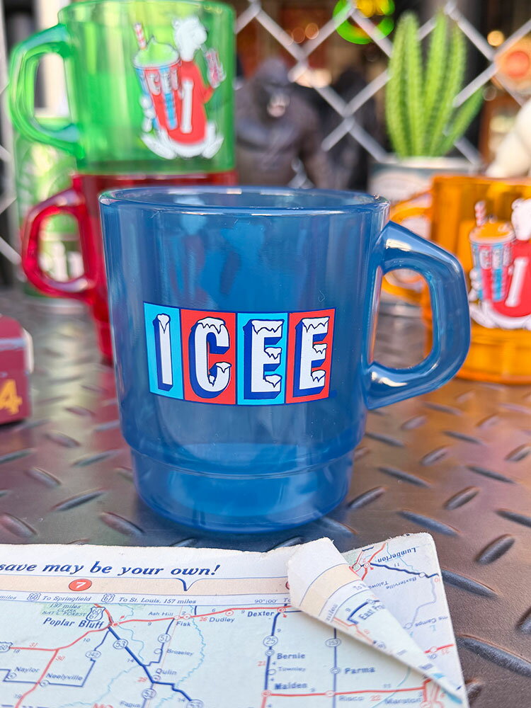 ICEE アイシー スタッキングマグ （ブルー） 単品 アメリカン雑貨 アメリカ雑貨 カンパニーグッズ アメリカンカンパニー 企業グッズ アメキャラ おしゃれ キッチングッズ キッチン雑貨 キッチン用品 コップ カップ マグカップ プラカップ
