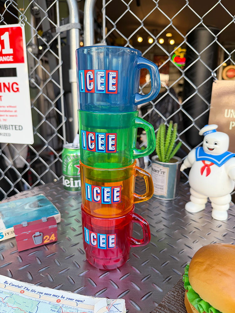 ICEE アイシー スタッキングマグ （全4色セット） アメリカン雑貨 アメリカ雑貨 カンパニーグッズ アメリカンカンパニー 企業グッズ アメキャラ おしゃれ キッチングッズ キッチン雑貨 キッチン用品 コップ カップ マグカップ プラカップ
