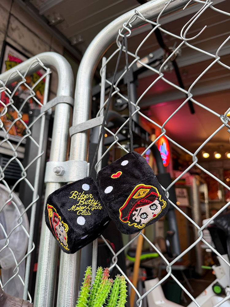 ベティ・ブープ　ファジーダイス　（ブラック）　ハンギングダイス　アメリカン雑貨　アメリカ雑貨　キャラグッズ　アメキャラ　ベティー　ベティーちゃん　ベティちゃん　おしゃれ　ショップインテリア