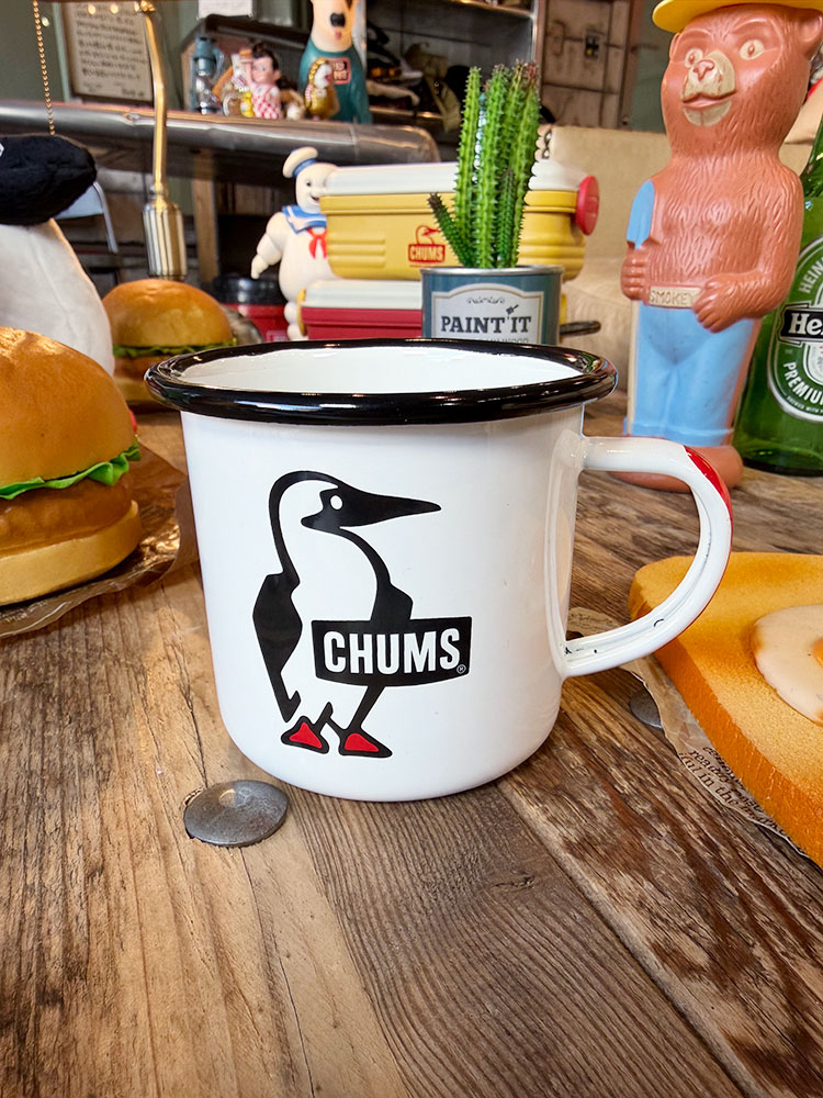 Rakuten - CHUMS　チャムス　オフィシャル　エナメルマグ　375ml　アメリカン雑貨　アメリカ雑貨　おしゃれキャンプ　おしゃれキャンパー　アウトドアグッズ　BBQ　バーベキュー　グランピング　無骨　かっこいい　ショップインテリア