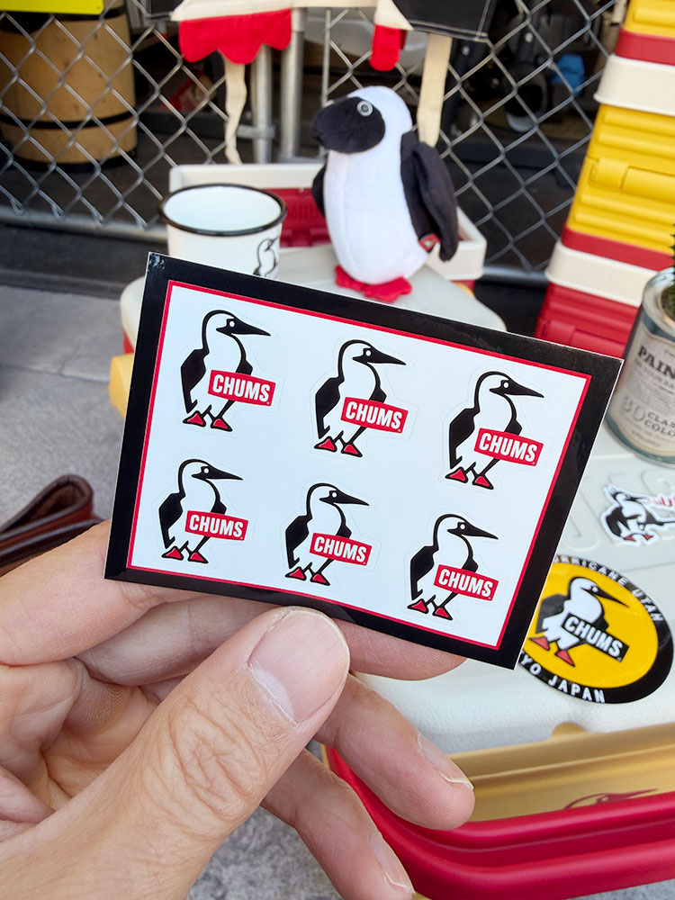 CHUMS チャムス ブービーバード ミニ 6P オフィシャル ステッカー アメリカン雑貨 アメリカ雑貨 おしゃれキャンプ おしゃれキャンパー アウトドアグッズ BBQ バーベキュー グランピング 無骨 かっこいい ショップインテリア シール デカール