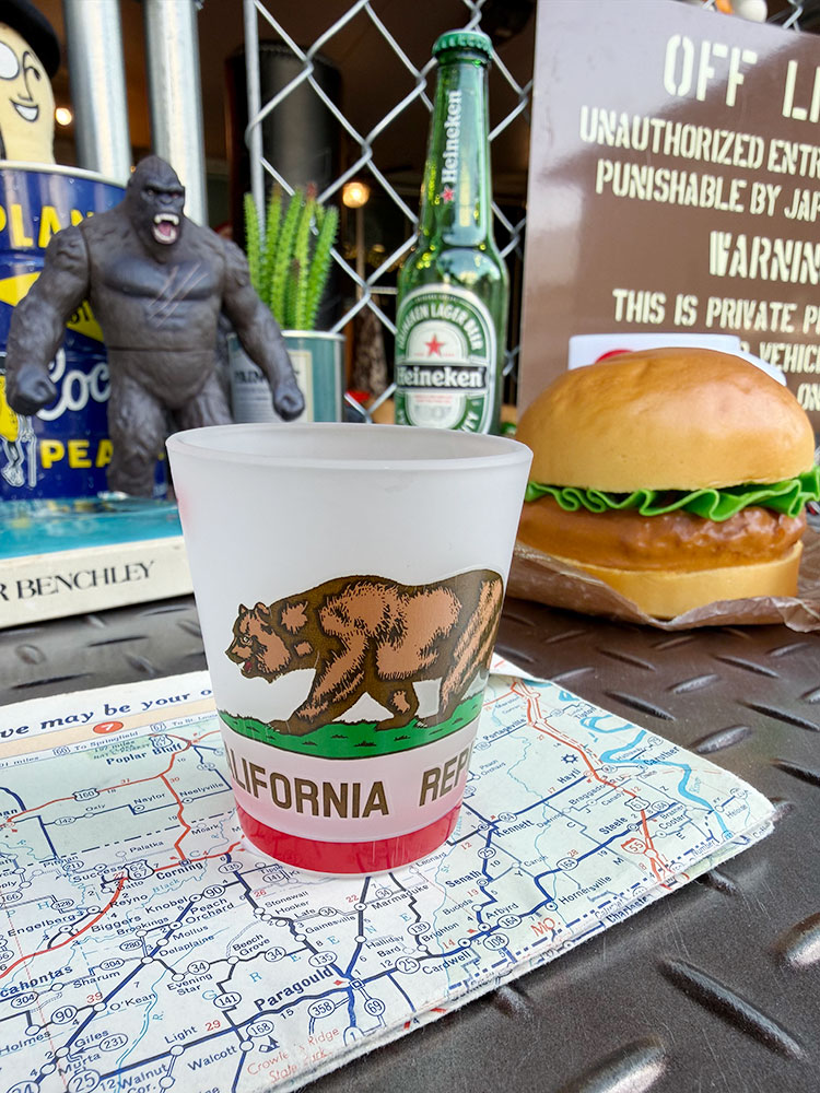 カリフォルニアフラッグ　ショットグラス