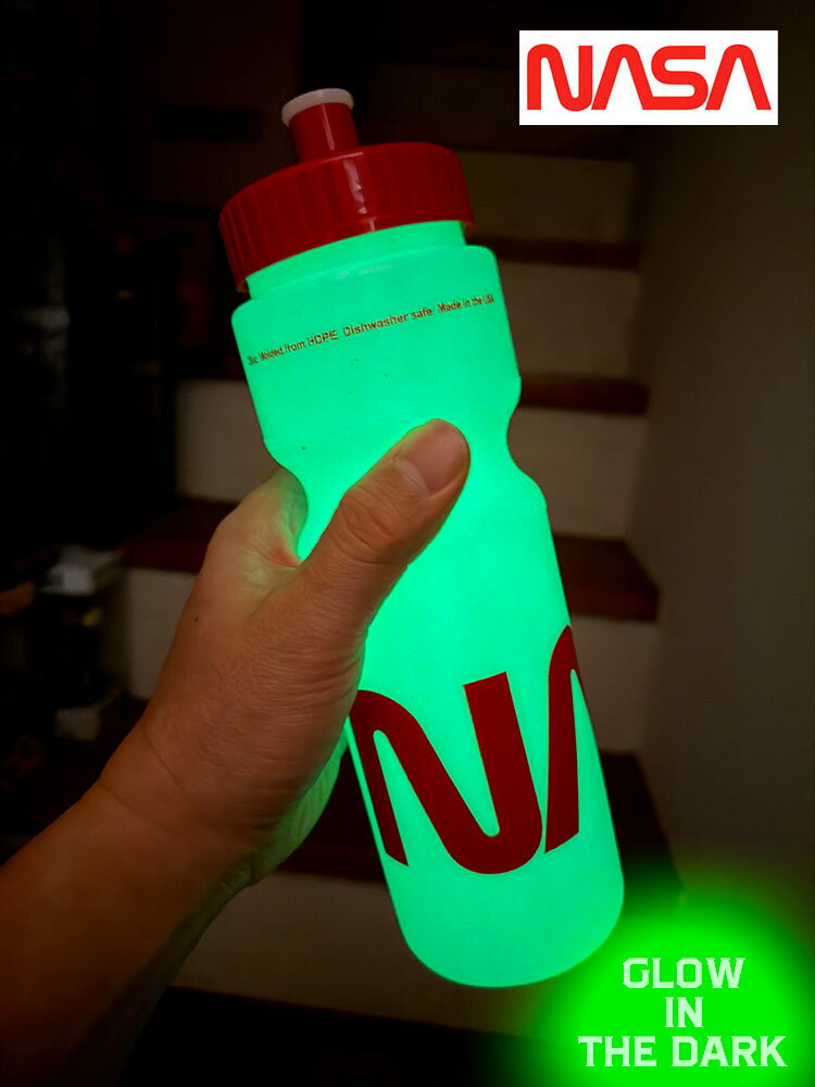 暗闇で光る！　蓄光仕様　NASA　オフィシャル　スポーツボトル　ウォーターボトル　MADE IN U.S.A.　ア..