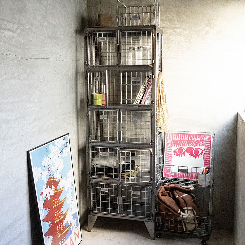 ミリタリーテイスト メッシュロッカー 5段タイプ 全国送料無料（沖縄・離島除く） 秘密基地系ファニチャー FML アメリカン雑貨 アメリカ雑貨 ミリタリーグッズ ミリタリー雑貨 おしゃれ かっこいい ガレージ雑貨 ガレージング雑貨 大型家具