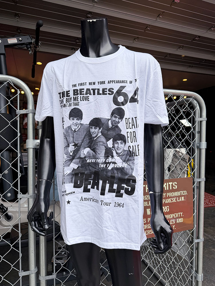 ビートルズ　1964年　アメリカツアー　オフィシャル　Tシャツ　公式グッズ　アメリカン雑貨　アメリカ雑貨　グッズ　アメカジ　カジュアル　おしゃれ　かっこいい　半袖