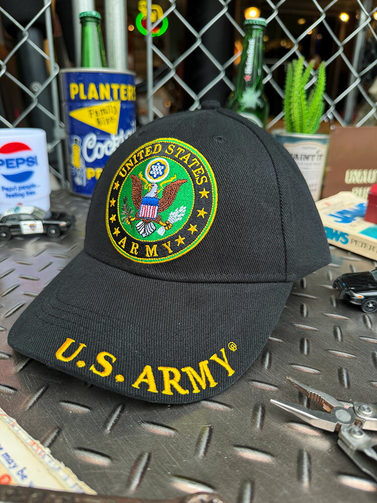 樂天商城 - ミリタリーキャップ　（U.S.アーミー）　アメリカン雑貨　アメリカ雑貨　ミリタリーグッズ　ミリタリー雑貨　サバイバルゲーム　サバゲー　おしゃれ かっこいい　ガレージ雑貨　ガレージング雑貨　ショップインテリア　帽子　アメカジ　ファッション
