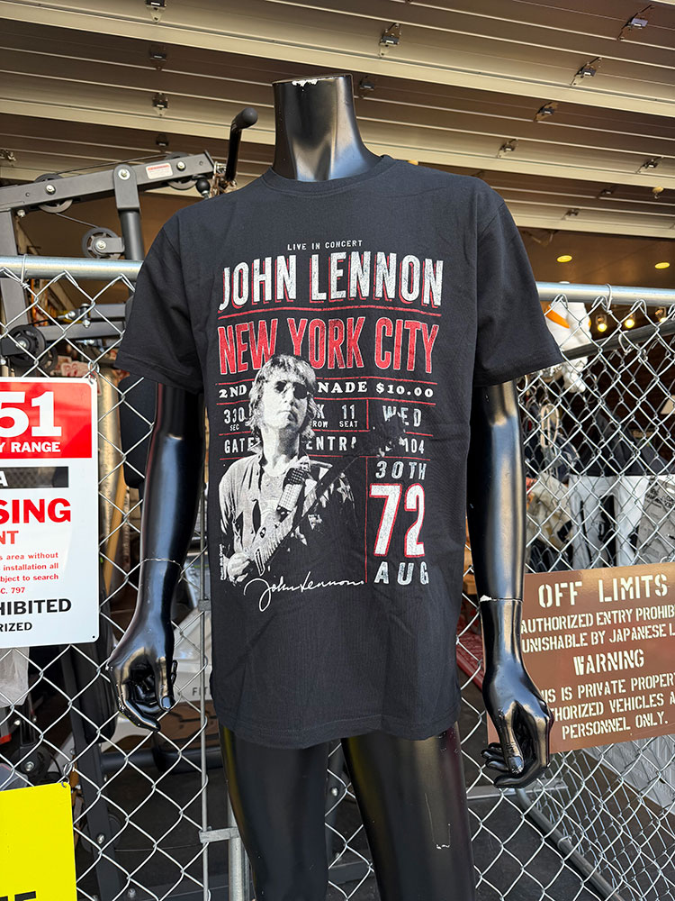 ジョン・レノン　ニューヨークシティ　オフィシャル　Tシャツ　ビートルズ　公式グッズ　アメリカン雑貨　アメリカ雑貨　グッズ　アメカジ　カジュアル　おしゃれ　かっこいい　半袖