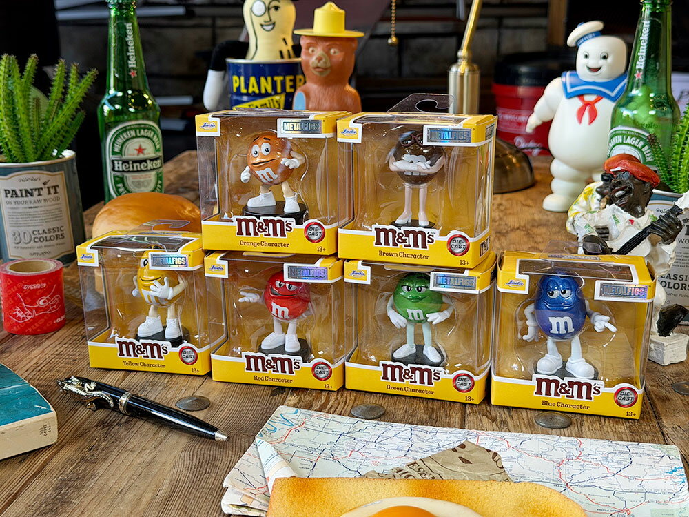 樂天商城 - Jada　m&m's　ダイキャスト製　フィギュア　（全6体セット）　アメリカン雑貨　アメリカ雑貨　カンパニーグッズ　アメリカンカンパニー　企業グッズ　アメキャラ　おしゃれ　ショップインテリア