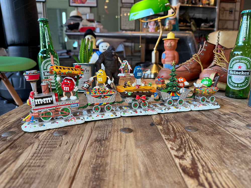 樂天商城 - アンティーク★　ダンバリーミント　m&m's　クリスマストレイン　アメリカン雑貨　アメリカ雑貨　カンパニーグッズ　アメリカンカンパニー　企業グッズ　アメキャラ　おしゃれ　ショップインテリア