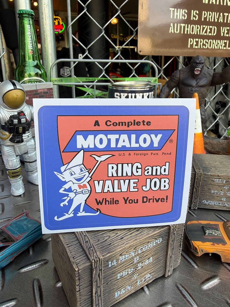 MOTALOY　モタロイ　レーシング　ステッカー　アメリカン雑貨　アメリカ雑貨　グッズ　おしゃれ かっこいい　ガレージ雑貨　ガレージング雑貨　ショップインテリア　シール　デカール