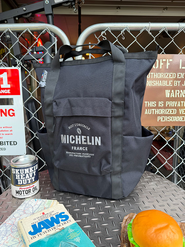 ミシュラン　トートバックパック　17L　（ブラック）　リュック　キャリーケースに取り付け可能　アメリカン雑貨　アメリカ雑貨　グッズ アメカジ　カジュアル　おしゃれ　かっこいい　カバン　旅行鞄　トラベルバッグ
