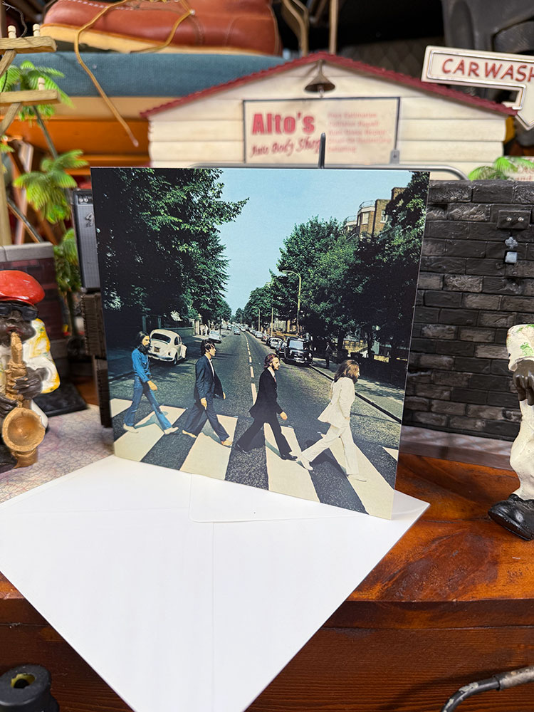 ビートルズ　アビイロード　グリーティングカード　公式グッズ