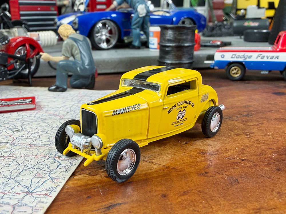 樂天商城 - 世界限定4400台　M2　ムーンアイズ限定　ミニカー　1932年 フォード　3ウィンドウ　クーペ　アメリカン雑貨　アメリカ雑貨　　モデルカー　ジオラマ　グッズ　おしゃれ かっこいい　ガレージ雑貨　ガレージング雑貨　MOONEYES