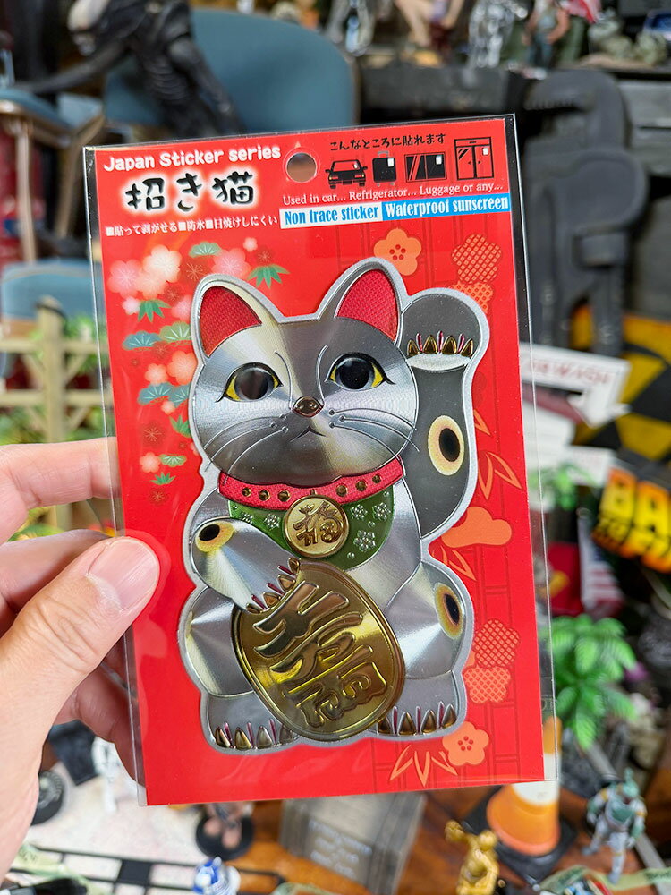乐天商城 - クルマにも貼れる！　招き猫　リフレクター　ステッカー　商売繁盛　千客万来　金運アップ　アメリカン雑貨　アメリカ雑貨　グッズ