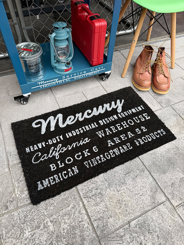 Rakuten - マーキュリー　インダストリアル　ココマット　（CAL. WAREHOUSE）　コイヤーマット　アメリカン雑貨　アメリカ雑貨　グッズ　おしゃれ　かっこいい　ガレージ雑貨　ガレージング雑貨　ショップインテリア