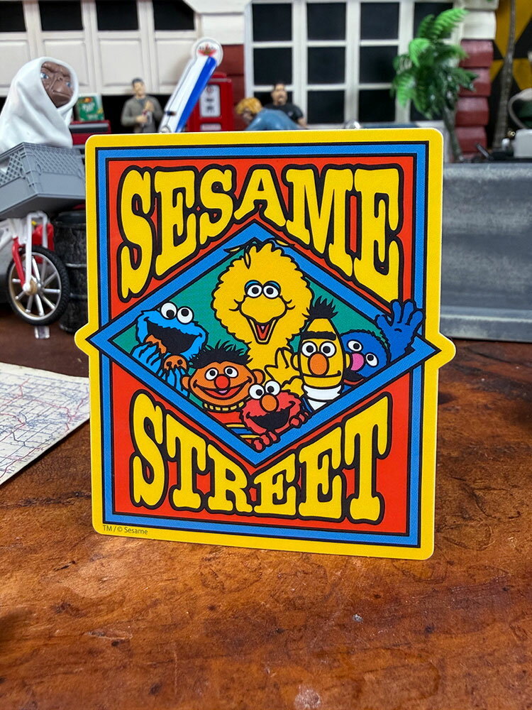 セサミストリート　キャラクターステッカー　（集合）　アメリカン雑貨　アメリカ雑貨　キャラクターグッズ　キャラグッズ　アメキャラ　おしゃれ　ショップインテリア　シール　デカール