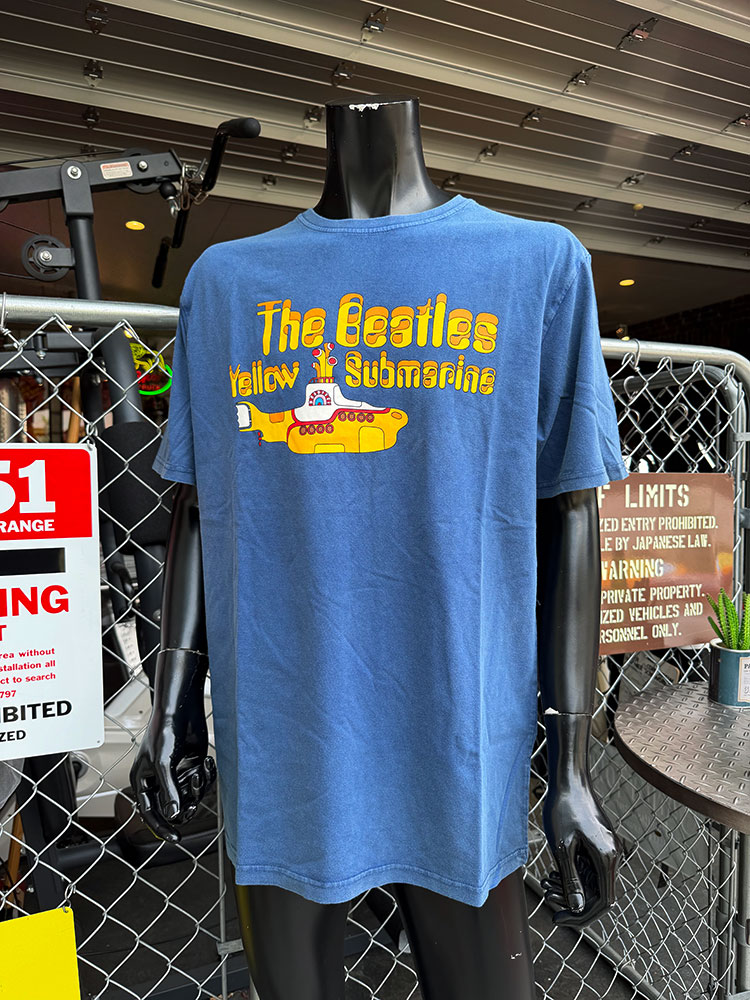 ビートルズ イエローサブマリン オフィシャル Tシャツ （ストーンウォッシュ/デニムブルー） 公式グッズ アメリカン雑貨 アメリカ雑貨 グッズ アメカジ カジュアル おしゃれ かっこいい 半袖