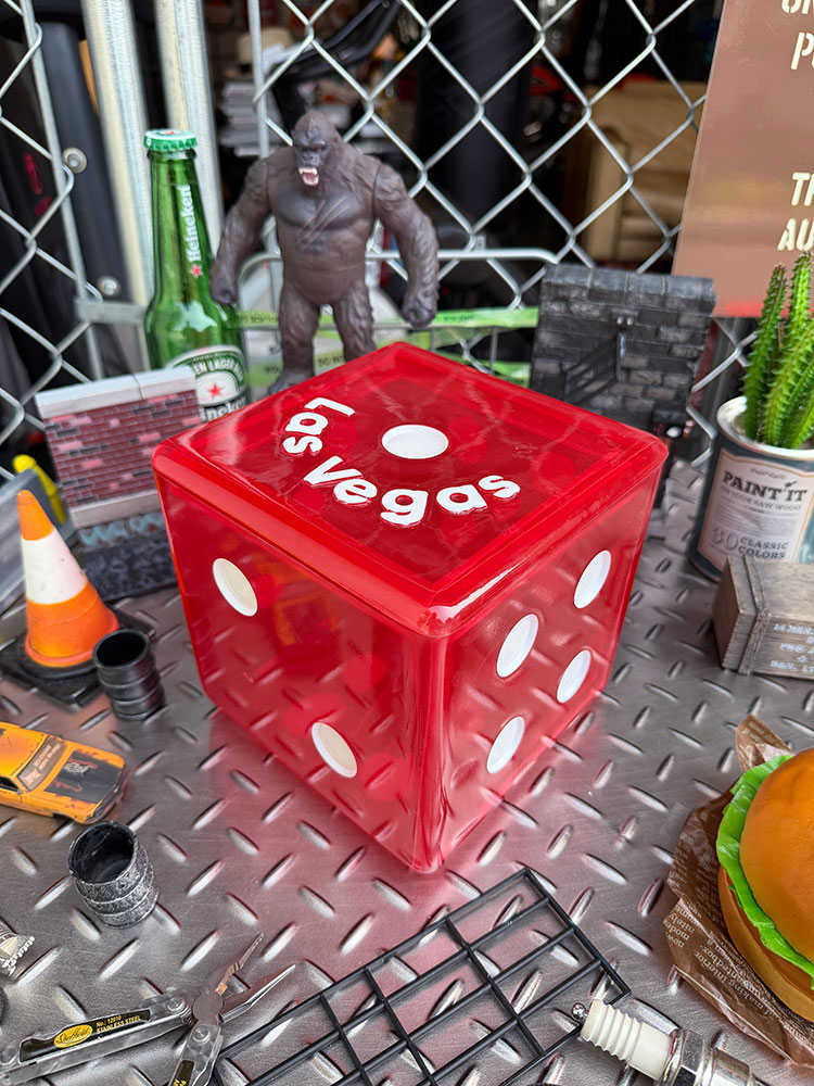 乐天商城 - ラスベガス　ダイスボックス　（レッド）　アメリカン雑貨　アメリカ雑貨　グッズ　おしゃれ　ショップインテリア　収納ボックス