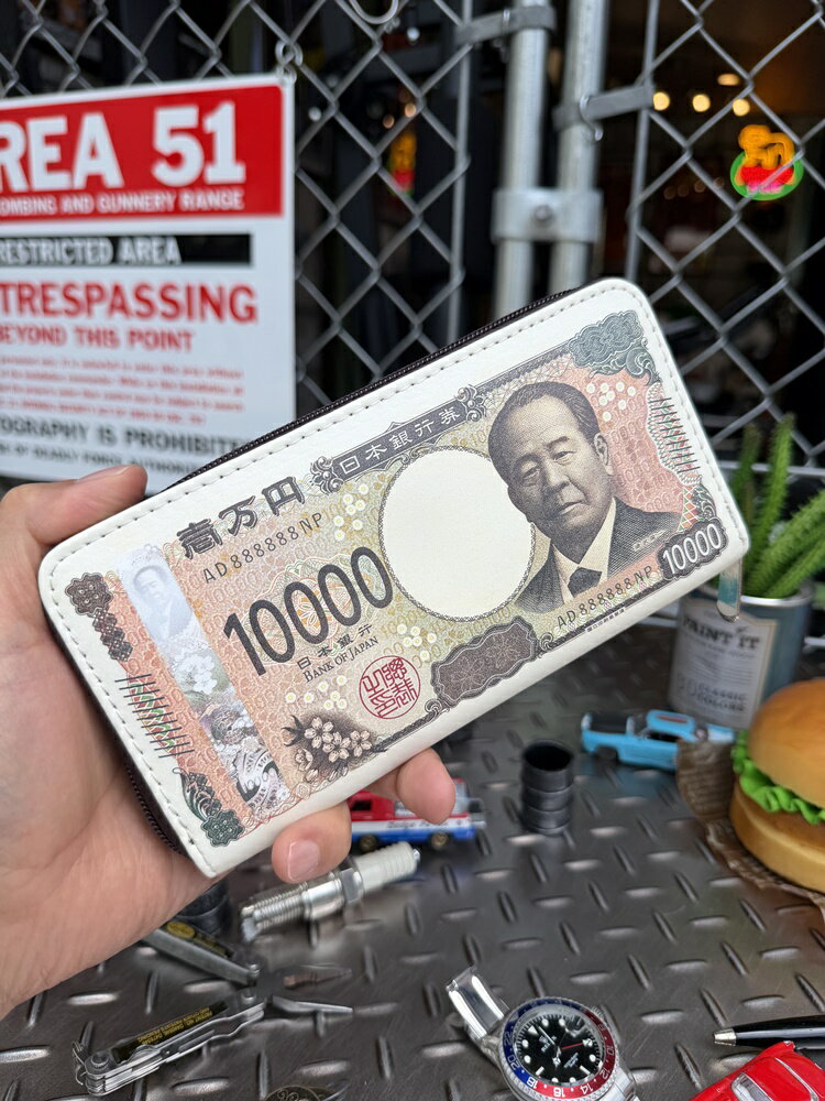 万札ウォレット　渋沢栄一　長財布　アメリカン雑貨　アメリカ雑貨　ジョークグッ...