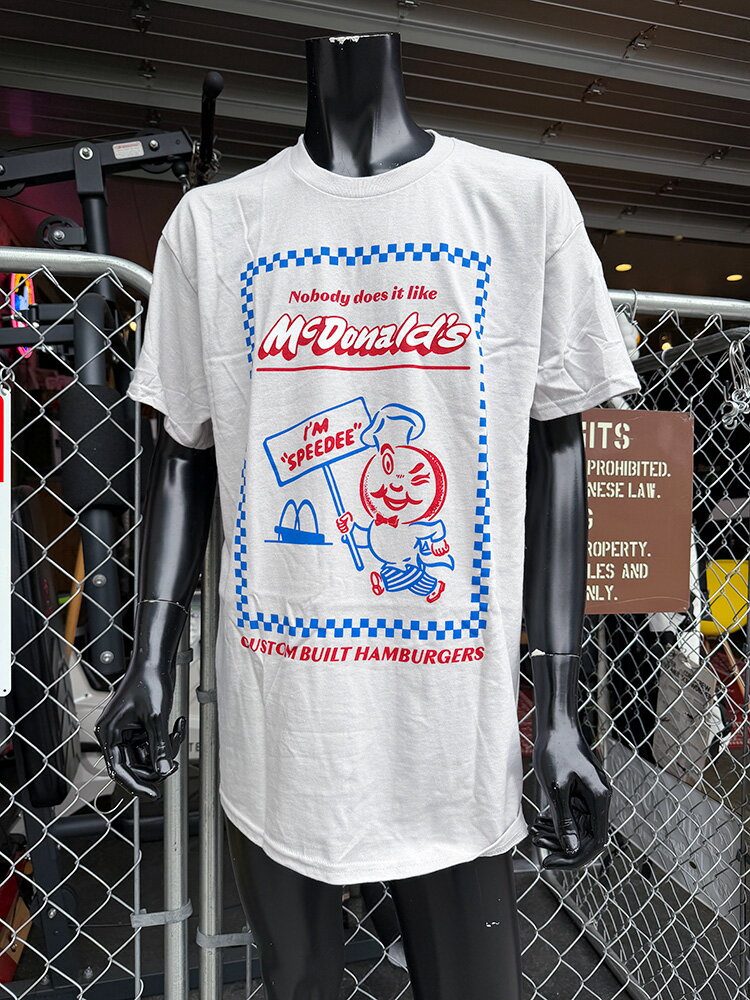 McDonald's Speedy Chef Official T-Shirt - American Goods, American雑貨, Company Goods, American Company, Corporate Goods, McDonald's Goods, Collector's Item, Collector's Goods, McDonald's Freak, American Casual, Casual, Stylish, Short Sleeve