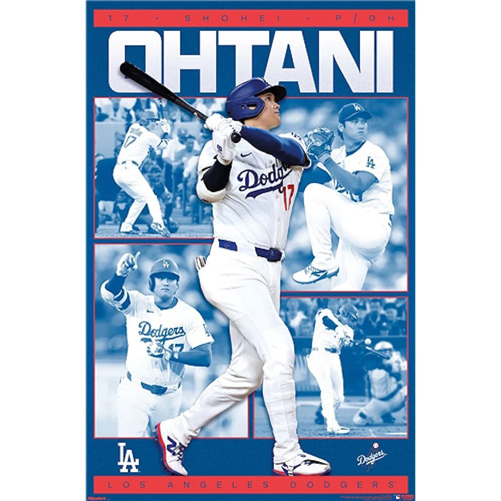 ロサンゼルス　ドジャース　大谷翔平　オフィシャルポスター　（Shohei 2026）　MLB公式ライセンス商品　公式グッズ　※フレームは付属しません　アメリカン雑貨　アメリカ雑貨　グッズ　おしゃれ　ショップインテリア　メジャーリーグ