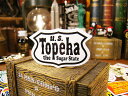 アメリカン アドバタイジング ステッカー Sサイズ (No.10/Topeha) アメリカン雑貨 アメリカ雑貨 グッズ