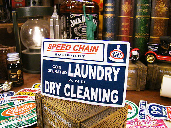 アメリカン アドバタイジング ステッカー Lサイズ （No.17/LUNDRY） アメリカン雑貨 アメリカ雑貨 グッズ