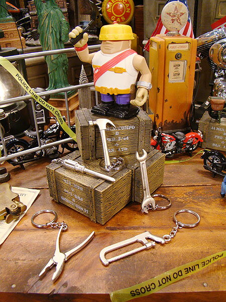 ★アウトレット★【訳あり品】男の工具キーホルダー 3個セット アメリカン雑貨 アメリカ雑貨 グッズ