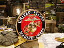 U.S.ミリタリー メダリオン U.S.マリーン (ラウンドタイプ) アメリカン雑貨 アメリカ雑貨 ミリタリーグッズ ミリタリー雑貨 サバイバルゲーム サバゲー...