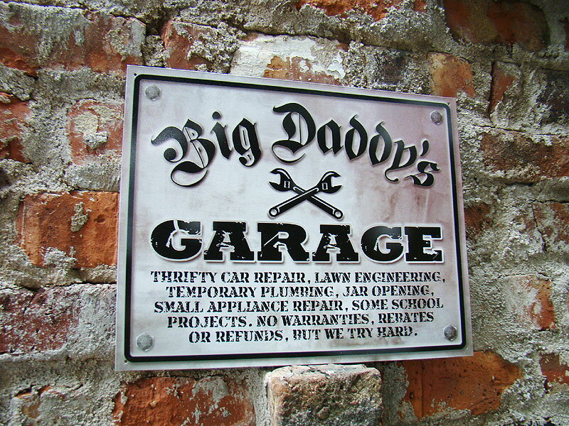 ビッグダディガレージ　ブリキ看板　アメリカン雑貨　アメリカ雑貨　グッズ