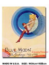 フェアリーガール BLUE MOON ブリキ看板 アメリカン雑貨 アメリカ雑貨 グッズ
